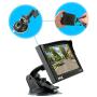 Pyle Backup Car Camera Rearview Monitor System - Parking & Reverse Assist with Waterproof and Night Vision Abilities, 4.7'' Monitor Display Screen, Wide Angle Lens Cam, Distance Scale Line - (PLCM4700)