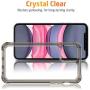 ESR Air Armor Case Compatible with iPhone 11 [Shock-Absorbing] [Scratch-Resistant] [Military Grade Protection] Hard PC + Flexible TPU Frame, for 6.1-Inch, Transparent Black