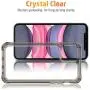 ESR Air Armor Case Compatible with iPhone 11 [Shock-Absorbing] [Scratch-Resistant] [Military Grade Protection] Hard PC + Flexible TPU Frame, for 6.1-Inch, Transparent Black