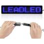 Leadleds Remote Led Programmable Sign Driving Lights for Cars/motorcycle/bicycle/vehicle, By Remote Program English, European Characters, Number, Punctuation, Symbol, Easy Program (Blue)
