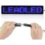 Leadleds Remote Led Programmable Sign Driving Lights for Cars/motorcycle/bicycle/vehicle, By Remote Program English, European Characters, Number, Punctuation, Symbol, Easy Program (Blue)
