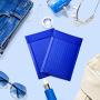 Metronic 50Pcs Poly Bubble Mailers, 4X8 Inch Padded Envelopes Bulk #000, Bubble Lined Wrap Polymailer Bags for Shipping/ Packaging/ Mailing Self Seal Royal Blue (Inside Size: 4x7'')