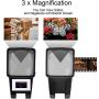 35mm Slide and Film Viewer, 3X Magnification, Battery Operation, LED Lighted Illuminated Viewing, 3X Magnification and Desk Top LED Lighted Illuminated Viewing