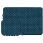 MOSISO Laptop Sleeve Compatible with MacBook Air 13 inch 2018-2021 A2337 M1 A2179 A1932, MacBook Pro A2338 M1 A2289 A2251 A2159 A1989 A1706 A1708, Diamond Foam Neoprene Bag with Small Case, Deep Teal
