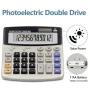 Calculator,12-Digit Desktop Basic Calculator, Solar Battery Dual Power with Large LCD Display and Large Buttons Office Calculator by Ebristar (JP01251A)