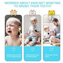 Leyoung Kids Electric Toothbrush, Vibrating Toothbrush for Children Boys and Girls Age 3-13, with Smart Timer Rechargeable Electric Toothbrush, IPX7 Waterproof, Christmas Gift for Kids