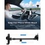 Mpow Car Phone Holder, Upgraded Windshield Long Gooseneck Phone Holder for Car Windshield, Car Phone Mount Compatible with iPhone SE 11 Pro Max XS XR, Galaxy Note 20 S20 S10 and More