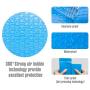 Fuxury Fu Global 6x10 Inch Blue Poly Bubble Mailer, 25pcs #0 Self Seal Padded Envelopes, Bubble Lined Wrap Bags for CDs & Jewelries & Cosmetics Packing Shipping Mailing (Inside Size: 6x9'')