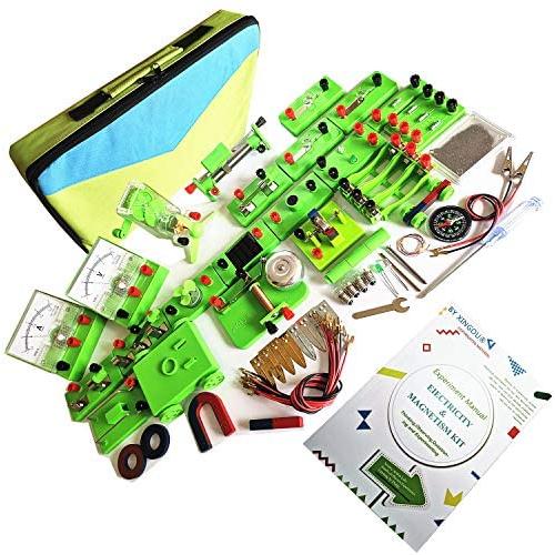 Circuit and Magnetic Science Exploration Kit - Exciting Stem Projects for Kids - Physics Lab Basic Electronics Magnetism Experiments Learning Toys