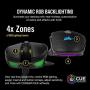 Corsair Nightsword RGB - Comfort Performance Tunable FPS/MOBA Optical Ergonomic Gaming Mouse with Backlit RGB LED, 18000 DPI, Black
