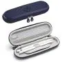 Koonice Premium Pencil Holder Case fits Apple Pencil 1 and 2 (Navy Blue)