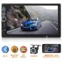 Double Din Car Stereo,Upgraded Version 7 Inch Touch Screen Car mp5 Player Support Backup Rear View Camera fm Radio Car Audio with Hands-Free Mirror Link.