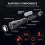 Vont Blaze Tactical Flashlight (2 Pack) LED Flashlights, Extremely Bright Flash Light, High Lumen, Adjustable Beam, Water-Resistant, Gear & Accessories for Hiking, Camping, Survival, Emergency