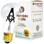 Mandala Crafts E27 3W Freemason Masonic Square and Compasses Emblem Symbol Altar Decor Lodge Light Bulb (Standard Base, 2 Bulbs)