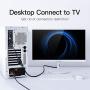 VGA to HDMI, (PC VGA Source Output to TV/Monitor with HDMI Connector),VENTION 1080P VGA to HDMI Adapter Cable for Computer, Desktop, Laptop, PC, Monitor, HDTV