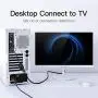 VGA to HDMI, (PC VGA Source Output to TV/Monitor with HDMI Connector),VENTION 1080P VGA to HDMI Adapter Cable for Computer, Desktop, Laptop, PC, Monitor, HDTV VGA to HDMI, (PC VGA Source Output to TV/Monitor with HDMI Connector),VENTION 1080P VGA to HDMI Adapter Cable for Computer, Desktop, Laptop, PC, Monitor, HDTV