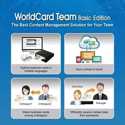 PenPower WorldCard Team Basic Edition (1-Year Subscription, 2 Users) -Business Card Management Solution for Small and Medium-Sized Enterprises