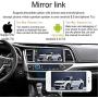 CAMECHO 7'' Double Din Car Stereo Audio Bluetooth MP5 Player USB FM Multimedia Radio+ 4 LED Mini Backup Camera with Steering Wheel Remote Support Mobile Phone Synchronization (Used in Android /iOS)