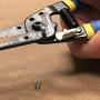 Klein Tools - 11055KLE 11055 Wire Cutter and Wire Stripper, Stranded Wire Cutter, Solid Wire Cutter, Cuts Copper Wire Blue/Yellow