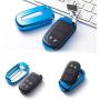Xotic Tech Blue Soft TPU Smart Remote Key Cover Keyless FOB Shell Case for Jeep/for Chrysler/for Dodge Remote Key