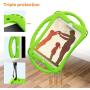 TopEsct Kids Case for iPad Mini 5 4 3 2 1,Silicone Childproof for All Kinds of iPad Mini, Built-in Handle Stand, Comes with a Strap. (Green)