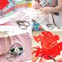 BIHRTC Small Scissors 4.5 Inch Embroidery Scissors Stainless Steel Sewing Scissors Needlepoint Scissors DIY Tools for Office Crafing Needle Art Work Cross Stitch Threading Cutter