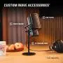 Elgato Wave:3 – USB Condenser Microphone and Digital Mixer for Streaming, Recording, Podcasting - Clipguard, Capacitive Mute, Plug & Play for PC / Mac