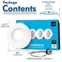 Hyperikon 6 Inch LED Recessed Lighting, 14W=75W 5 Inch, Retrofit Dimmable Downlight Flushmount Ceiling Can Lights, UL, Daylight White, 16 Pack