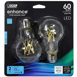 FEIT ELECTRIC BPA1960CL950CA/FI BPA1960CL950CAFIL2RP Full Range dimmable led, 4.3”H x 2.4”D, Product Specific, 2 Piece