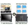 GreenYi-58 Wired AHD Truck Backup Camera Monitoring System, 7 Inch IPS DVR Dual Split Screen Monitor, 2PCS Mini IR Rear View Camera for Trailer Box Truck RV Camper Bus Van Motorhome 5th Wheel