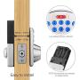 Tacklife Keypad Electronic Deadbolt Door Lock, Keyless Entry Door Lock with 1-Touch Motorized Auto-Locking, Easy to Install for Locker, Office & Home, Satin Nickel-EKPL1A