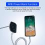 Motorcycle Helmet Bluetooth Headset with Power Bank Function Wireless Bluetooth 5.0 Ultra-Thin Helmet Speaker High Sound Quality Waterproof Bluetooth Headphones for Motorbike Sport Handsfree/Music/GPS