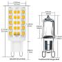 BALDER Dimmable G9 6W LED Bulb, 60W Halogen Bulb Replacement, Warm White 3000K, 110V-130V, Bi Pin,6-Pack