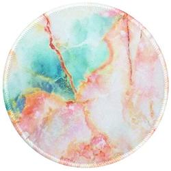LESHIRY Mouse Pad, Cute Circular Mousepad with Design, Beautiful Parttern Mouse Pads with Stitched Edge, 7.9X7.9 Inch Small Mouse Mat for Laptop and Computer (Beautiful Marble)