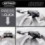 Artago 869 Premium Steering Wheel Lock, Reinforced, Car SUV Universal, Silver