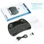 (Newest Version) PONYBRO Backlit Mini Wireless Keyboard with Touchpad Mouse Combo QWERTY Keypad,Rechargeable Handheld Keyboard Remote for Smart TV,Android TV Box,KODI,Raspberry Pi,PC