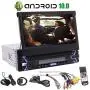 Single Din Android 10.0 Q Car Stereo 7'' HD Capacitive Touchscreen Bluetooth GPS Radio InDash Navigation 1 Din Auto FM AM RDS Receiver Support SWC Mirror Link WiFi CAM-in with Wireless Back-up Camera