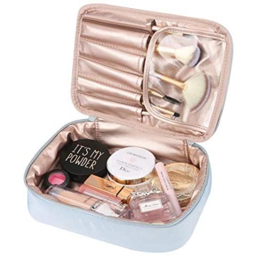 Mossio Portable Travel Makeup Beauty Bag Multifunction Cosmetic Organizer for Women Girls with Inner Pouch