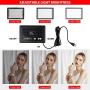 PHOPIK Dimmable Led Video Light, 5600K USB 88 Led Lighting Kit, Color Led Studio Light with Adjustable Tripod, for Desktop/Low Angle Shooting, YouTube Video, Laptop Video Conferencing -2 Packs