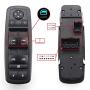 Power Window Switch Master Control Switch Replacement for 2012 2013 2014 2015 Ram 1500 2500 3500 4500 5500 Dodge Grand Caravan Chrysler Town and Country Replaces 68110866AA 68110866AB 68298866AA