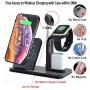 LA GUAPA Wireless Charger, Qi-Certified 10W Wireless Charging Station Stand Dock, Compatible with iPhone Wireless Charger iPhone 12/11 Pro Max/X Samsung Galaxy Note 10 Plus Huawei P40 Pro