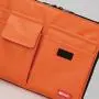 LIHIT LAB Bag Laptop Sleeve with Storage Pockets (Bag-in-Bag), 7.1 x 9.8 Inches, Orange (A7553-4)