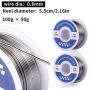 Fpxnb 2 Pack 60-40 Tin Lead Rosin Core Solder Wire Set for Electrical Soldering and DIY 0.0236 in (0.6 mm) 0.0315 in (0.8mm) 0.0394 in (1 mm) 0.0472 in (1.2 mm) 100g (0.22lbs) + 50g (0.11lbs)