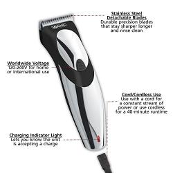 Wahl Clipper Corp Cordless or Corded Haircut and Beard Trimmer Kit with Exceptional Ergonomics, 1 Count