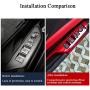 XITER 4pcs ABS Engineering Plastic Car Interior Automobile Door Window Control Panel Cover Molding Door Lock Switch Trim Accessories for Honda 10th Civic 2016 2017 2018 2019 2020 (RED)