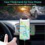 Wireless Car Charger Mount, Mikikin Auto-Clamping Qi 10W 7.5W Fast Charging Car Phone Holder Air Vent Compatible with iPhone 11/11 Pro/11 Pro Max/X/XR/Xs/Xs Max/8/8 Plus, Samsung S10/S10+/S9/S9+/S8+