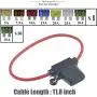 SimpleDailyGoods-10 Pack 12V/DC ATC/ATO 12AWG in-Line Fuse Holder for 5Amp/7.5Amp/10Amp/15Amp/20Amp/25Amp/30Amp fuses Suitable for Installing Cars,Motorcycles,Buses etc,and Other Electronic Equipment