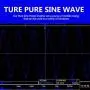 Pure Sine Wave 2000Watt Car Power Inverter Converter DC 12V to 120V AC with Remote Control and LCD Display 1 AC Terminal Block 2 AC Outlets 2x2.4A USB Ports for RV Truck Boat by VOLTWORKS (12VBlue)