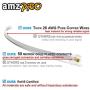 (4 Pack) 4 Inch Short Telephone Cable Rj11 Male to Male 4'', Phone Line Cord (Black)