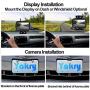 Yakry Y25 HD Digital Wireless Backup Camera System 5 Inch Monitor Hitch Rear View License Plate Camera for Trucks,Vans,Campers,Cars,SUVs Front View Camera Kit Guide Lines DIY Settings